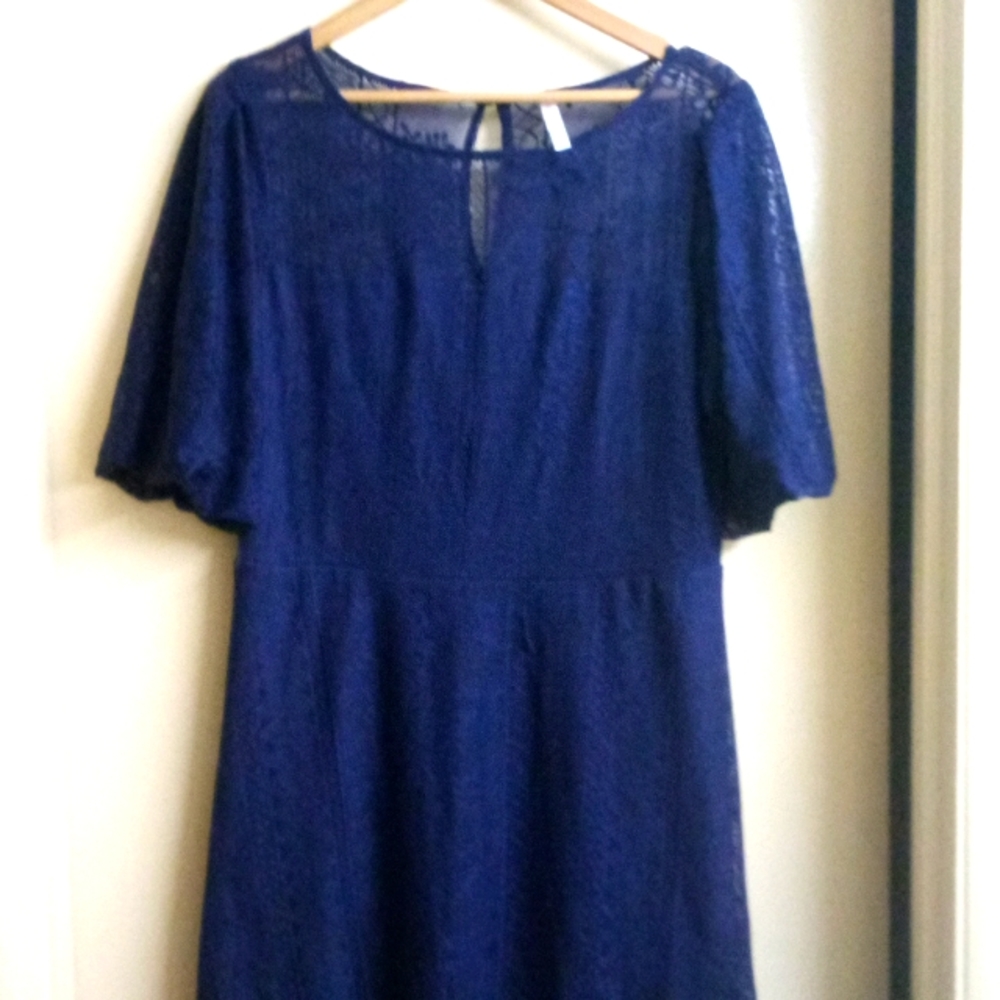 Xhilartion blue dress size large